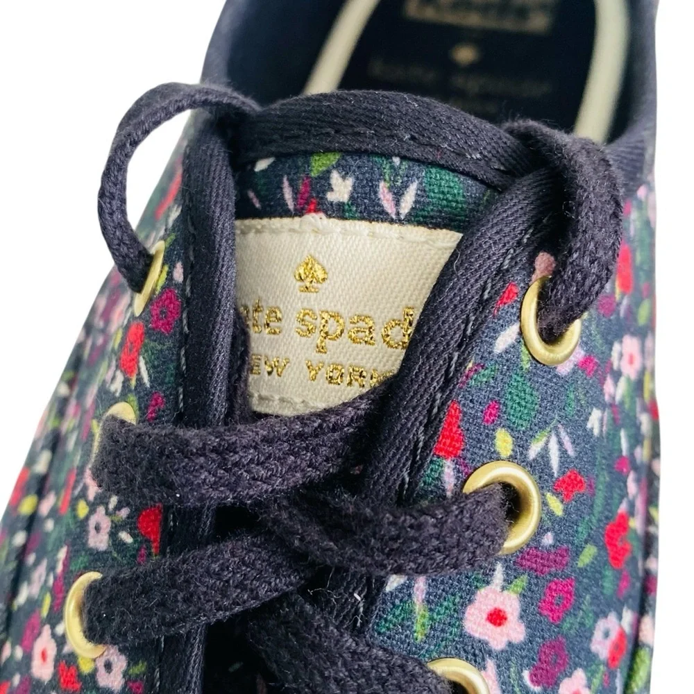Keds x Kate Spade Ditsy Floral Lace Up Sneakers Size 8.5 - Picture 5 of 7